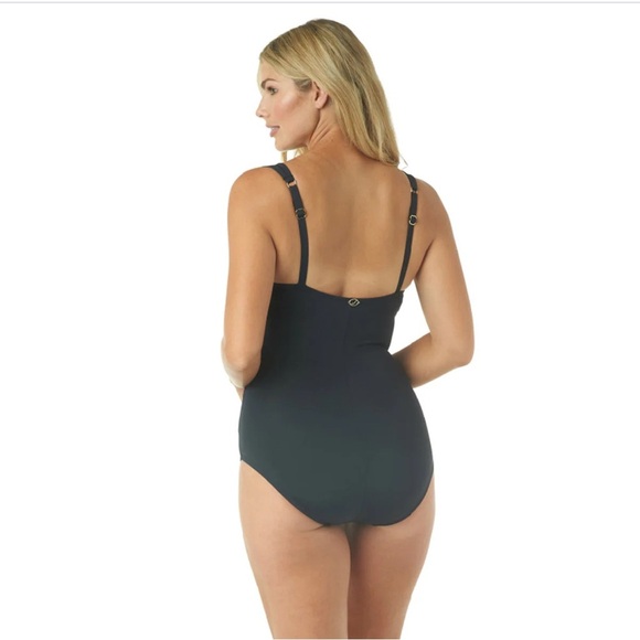 Jantzen Black One-Piece Swimsuit with Ruched Bodice - Picture 2 of 9